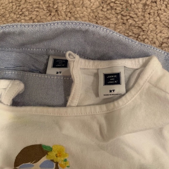 Janie & Jack matching top and short lemons 2T - Picture 3 of 5